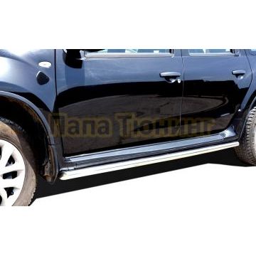 Защита штатного порога d60 для Renault Duster 2015-2021 Защита штатного порога d60 для Renault Duster 2015-2021