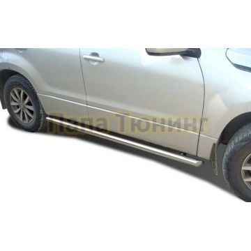 Защита штатного порога труба d60 для Suzuki Grand Vitara 2005-2012