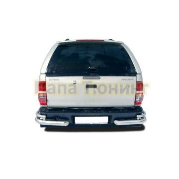 Защита заднего бампера угловая d76/42 для Toyota Hilux 2011-2015