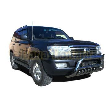 Защита передняя низкая скоба + акула d76/60/42 для Toyota Land Cruiser 100 1998-2007 Защита передняя низкая скоба + акула d76/60/42 для Toyota Land Cruiser 100 1998-2007