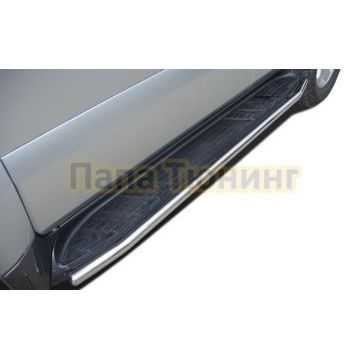 Защита штатного порога d42 для Toyota Land Cruiser Prado 120 2003-2009