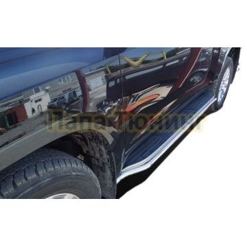 Защита штатного порога d42 для Toyota Land Cruiser Prado 150 2017-