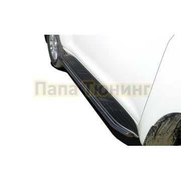 Защита штатного порога d42 для Toyota Land Cruiser Prado 150 2017-