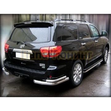 Защита заднего бампера угловая d76/53 для Toyota Sequoia 2020- Защита заднего бампера угловая d76/53 для Toyota Sequoia 2020-