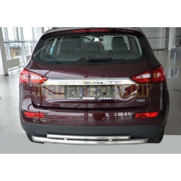 Защита заднего бампера d60/42 для Zotye T600 2017- Защита заднего бампера d60/42 для Zotye T600 2017-
