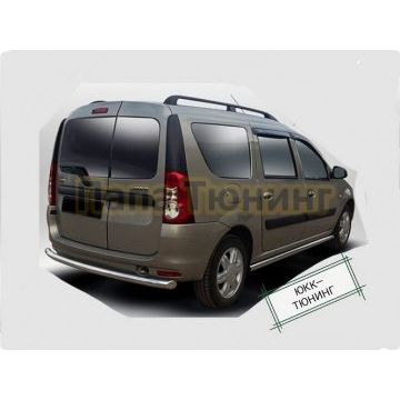 Защита заднего бампера (радиус) d53 для Lada Largus 2012- Защита заднего бампера (радиус) d53 для Lada Largus 2012-