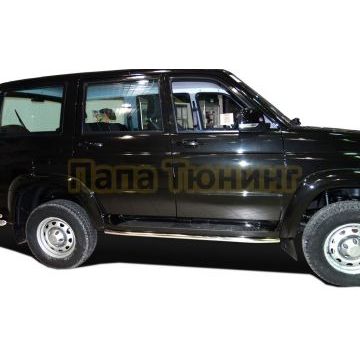 Защита штатного порога d42 для УАЗ Патриот 2014-2017 Защита штатного порога d42 для УАЗ Патриот 2014-2017