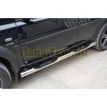 Пороги с проступью Папа Тюнинг Land Rover Freelander 2 2006-2012