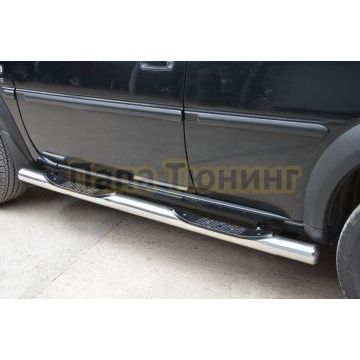 Пороги с проступью Папа Тюнинг Land Rover Freelander 2 2006-2012