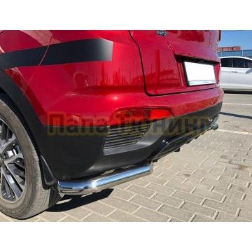 Защита заднего бампера угловая d60 для Hyundai Creta 2016-2021