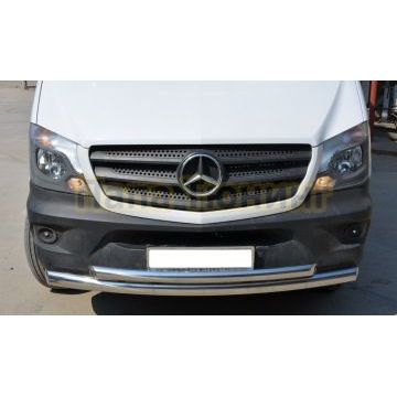 Защита переднего бампера двойная d76/60 для Mercedes-Benz Sprinter 2012-2017