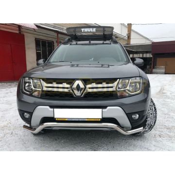 Защита переднего бампера скоба d53 для Renault Duster 2015-2021