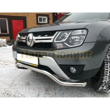 Защита переднего бампера скоба d53 для Renault Duster 2015-2021