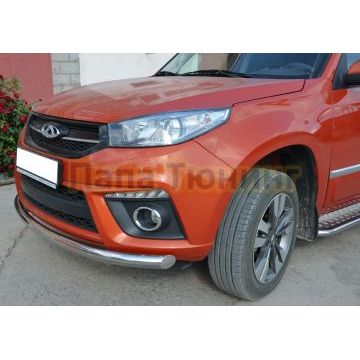 Защита переднего бампера d60 для Chery Tiggo 3 2017-