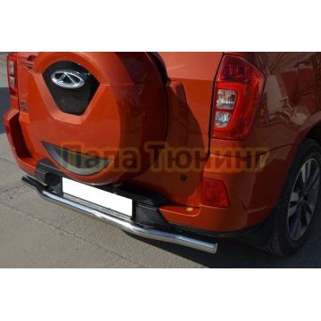 Защита заднего бампера d60 для Chery Tiggo 3 2017-