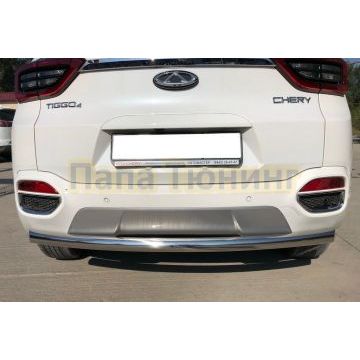Защита заднего бампера d60 для Chery Tiggo 4 2018-2024