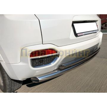 Защита заднего бампера двойная d60/42 для Chery Tiggo 4 2018-2024