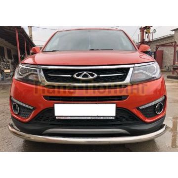 Защита переднего бампера d60 для Chery Tiggo 5 2016-