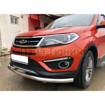 Защита переднего бампера d60 для Chery Tiggo 5 2016-