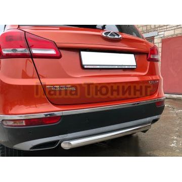 Защита заднего бампера d60 для Chery Tiggo 5 2016-