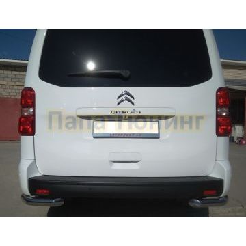 Защита заднего бампера угловая d60 для Citroen SpaceTourer 2018-