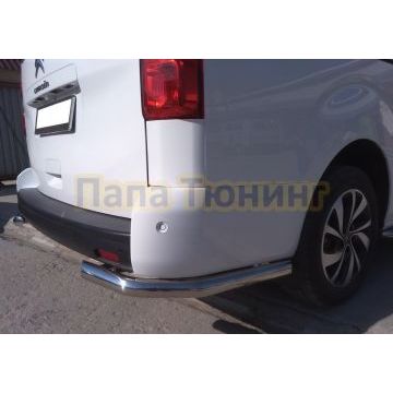 Защита заднего бампера угловая d60 для Citroen SpaceTourer 2018-