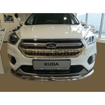 Защита переднего бампера двойная d60/42 для Ford Kuga 2016- Защита переднего бампера двойная d60/42 для Ford Kuga 2016-