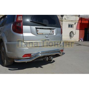 Защита заднего бампера волна d60/42 для Great Wall Hover H3 2009-2014