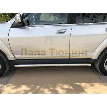 Защита штатного порога d60 для Great Wall Hover H3 2009-2014