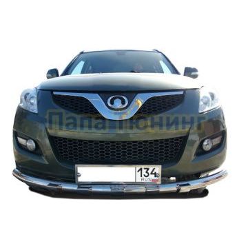Защита переднего бампера с зубьями d60 для Great Wall Hover H5 2010-2015