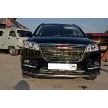 Защита переднего бампера d53 для Haval H6 2017-