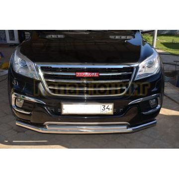 Защита переднего бампера d60/42 для Haval H9 2017-2024