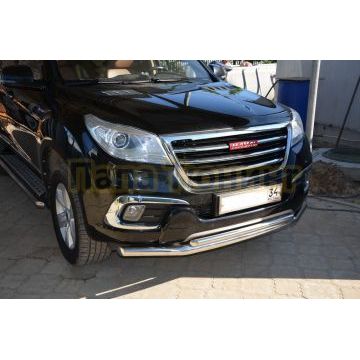 Защита переднего бампера d60/42 для Haval H9 2017-2024