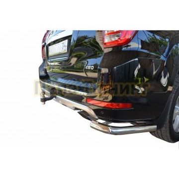 Защита заднего бампера угловая d60 для Haval H9 2018-2024