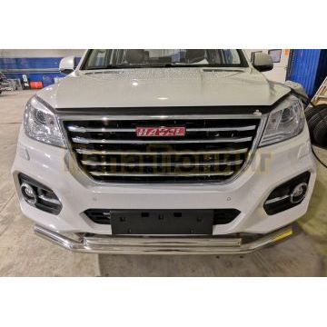 Защита переднего бампера d60/42 для Haval H9 2018-2024