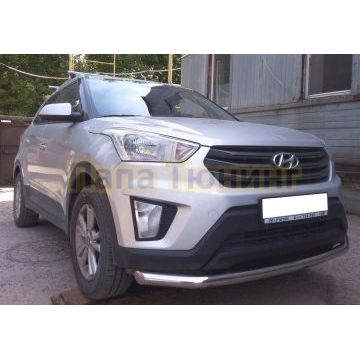 Защита переднего бампера d60 для Hyundai Creta 2016-2021