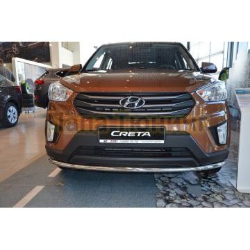Защита переднего бампера d42 для Hyundai Creta 2016-2021