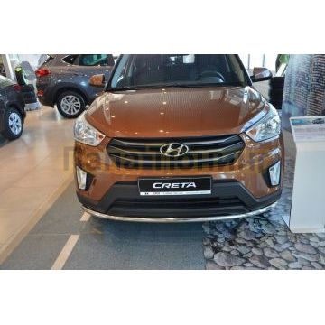 Защита переднего бампера d42 для Hyundai Creta 2016-2021