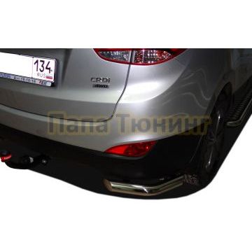 Защита заднего бампера угл.короткая d60 для Hyundai IX 35 2010-2015