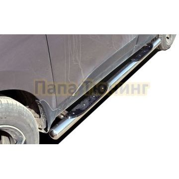 Пороги труба с проступью d76 для Hyundai IX 35 2010-2015