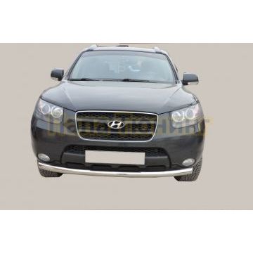 Защита переднего бампера d60 для Hyundai Santa Fe 2006-2010