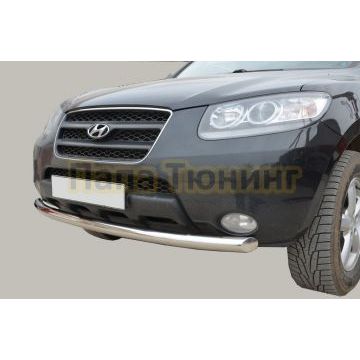Защита переднего бампера d60 для Hyundai Santa Fe 2006-2010