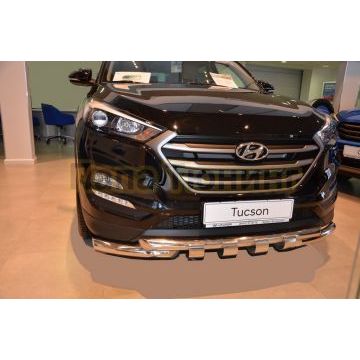Защита переднего бампера G d60/60 для Hyundai Tucson 2015-2018