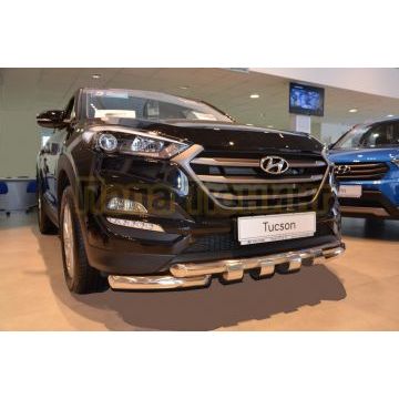 Защита переднего бампера G d60/60 для Hyundai Tucson 2015-2018