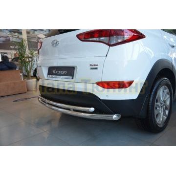 Защита заднего бампера d60/42 для Hyundai Tucson 2015-2018