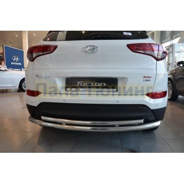 Защита заднего бампера d60/42 для Hyundai Tucson 2015-2018
