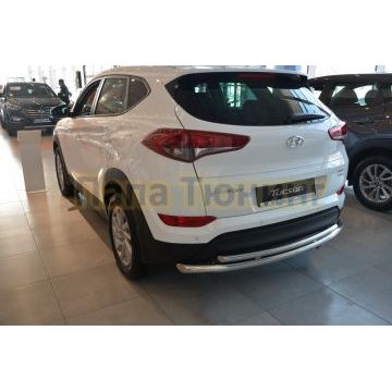 Защита заднего бампера d60/42 для Hyundai Tucson 2015-2018