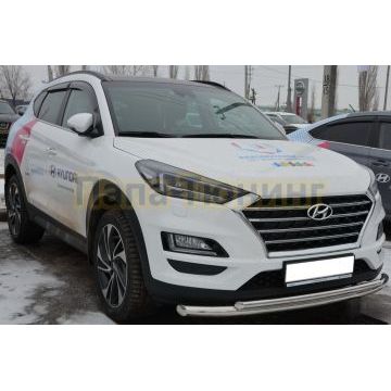 Защита переднего бампера d60/42 для Hyundai Tucson 2018-2021
