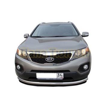 Защита переднего бампера (радиус) d60 для Kia Sorento 2009-2012
