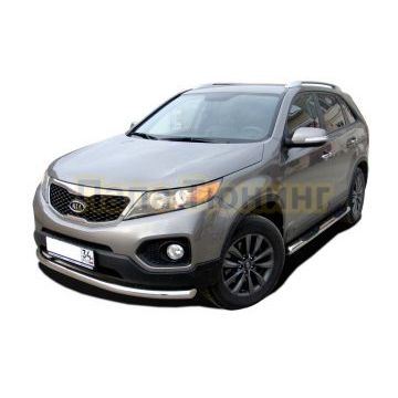 Защита переднего бампера (радиус) d60 для Kia Sorento 2009-2012